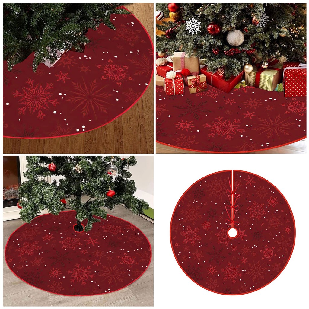 Christmas Tree Skirt Christmas Tree Skirt Large Christmas Tree Underlay Round Christmas Tree Skirt