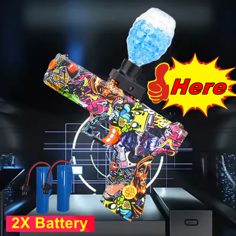 3.7V Electric Gel Ball Toy Gun Fully Automatic Gel Gun Blaster Parent-child Outdoor Shooting Game