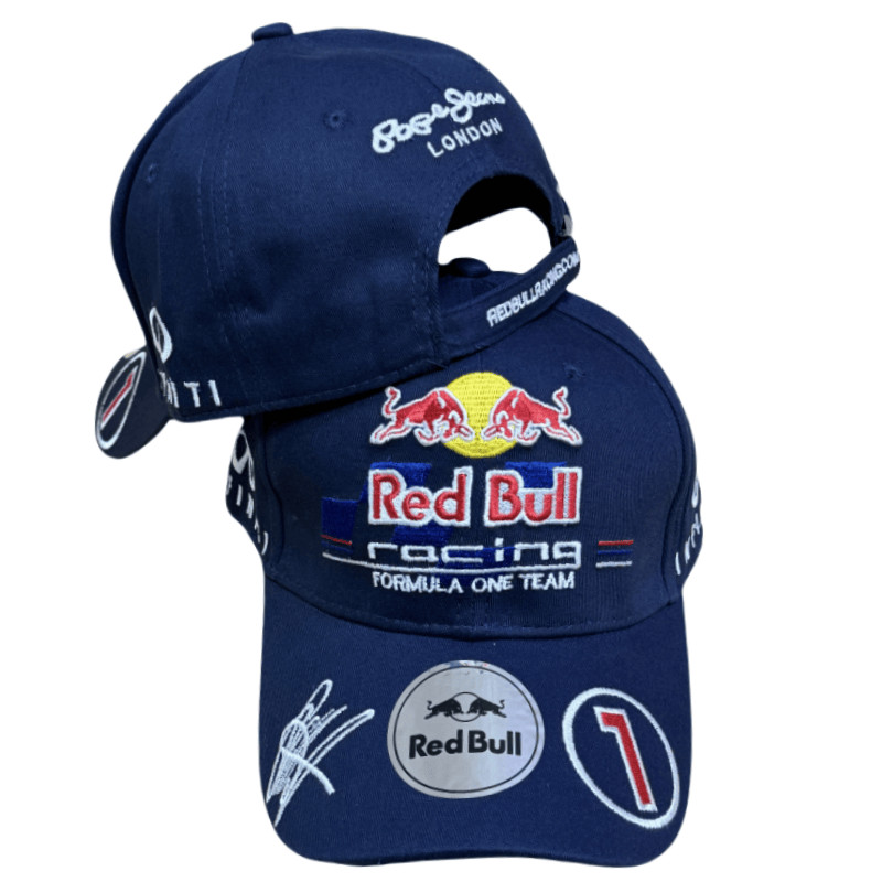 Red Bull Racing Hat Men's and Women's Sunshade Duck Tongue Hat Red Bull Baseball Hat