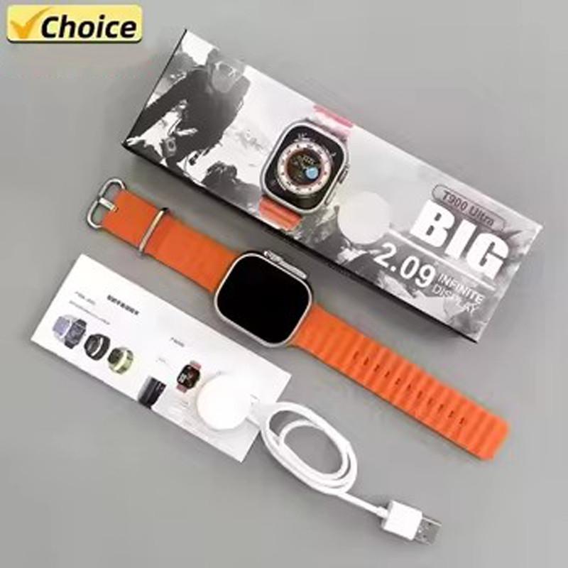 New T900 Ultra Smart Watch Men 49Mm Series 9 Amoled Screen Nfc Compass Waterproof For Ios Watch Iwo