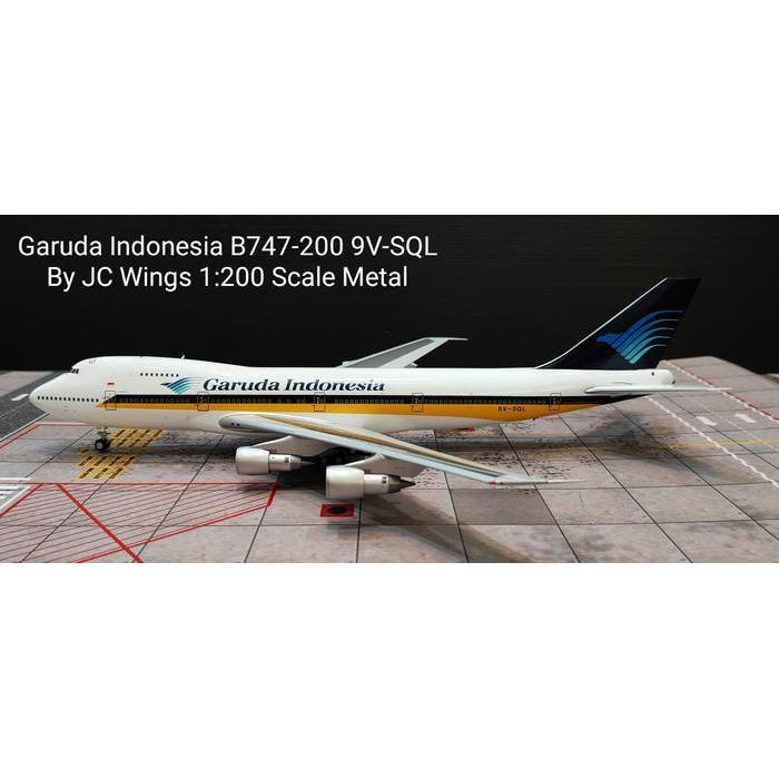 Adaa Garuda Indonesia B747-200 9V-Sql By Jc Wings 1:200 Scale Metal