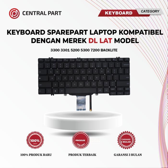 Keyboard Dell Latitude 3300 3301 5200 5300 7200 Backlite