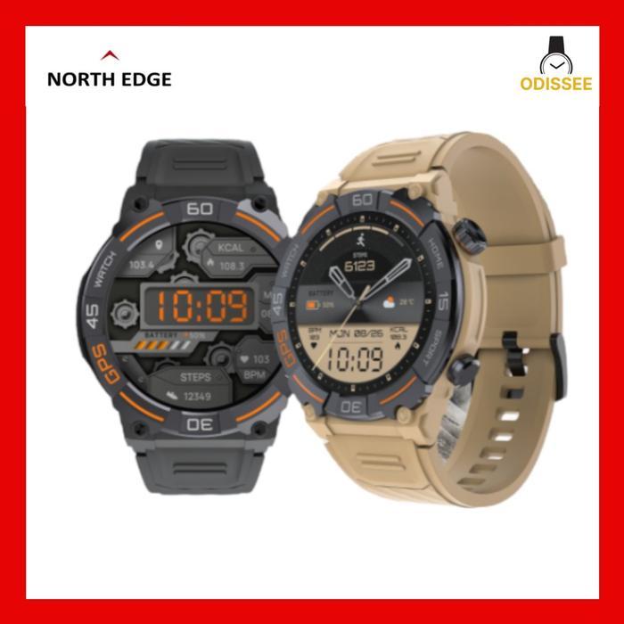 North Edge Cr04 Smartwatch Gps Glonass Alti Baro Kompas Sport Original Bluetooth Screen Ios &Android