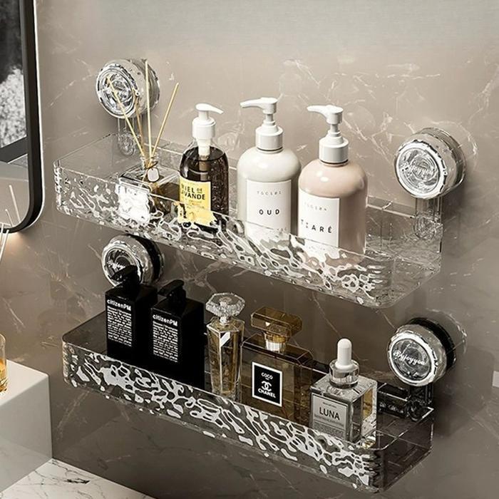 Ikea Home - Rak Gantung Kamar Mandi Aesthetic Premium Motif 3D Rak / Holder Tempel Dinding Dapur