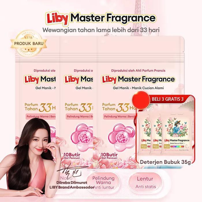 BISA BELI 3 GRATIS 3LIBY Deterjen Laundry Pods / Kapsul (Isi 10 Pods) - 10x Lebih Efektif Penghilang
