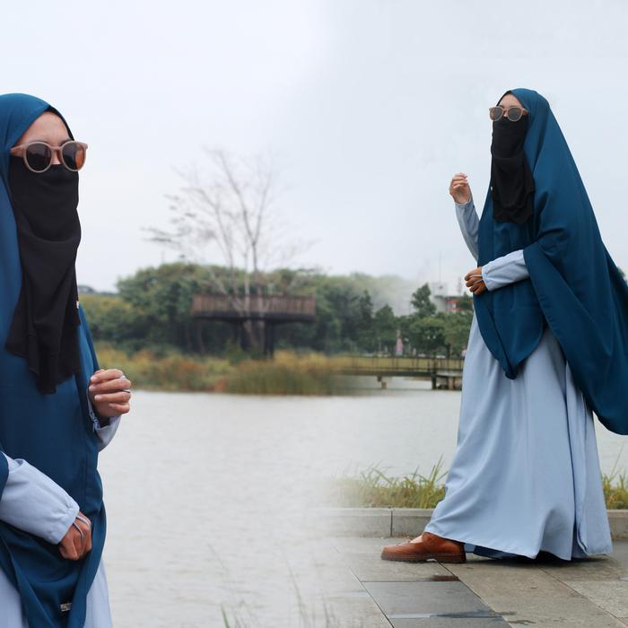 Dress Ageng Nawili Abaya Syari Mahzhuuzh Polos Gamis Muslim Basic Wanita Hitam Wolfis Remaja Dewasa