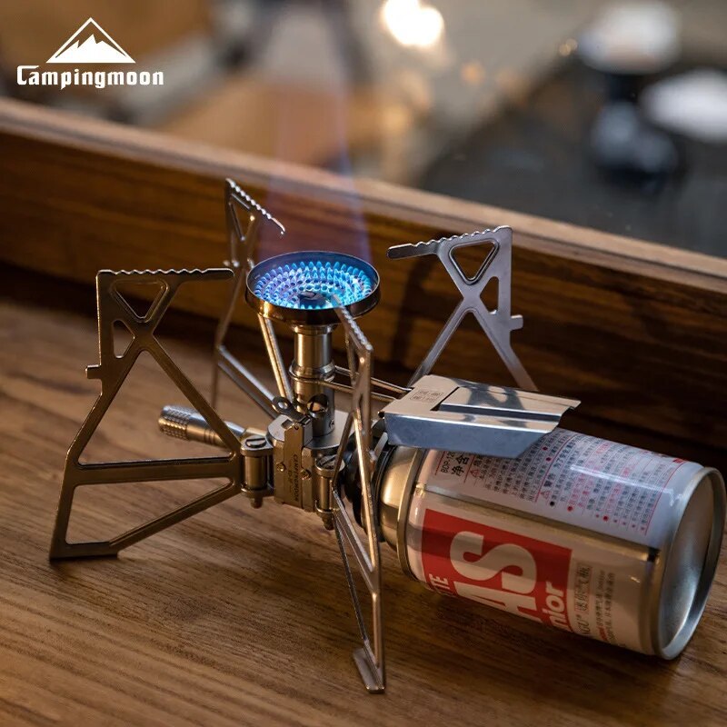 Campingmoon 1Pcs Xd-3F Electronic Ignition Butterfly Furnace Cassette Furnace Head Camping