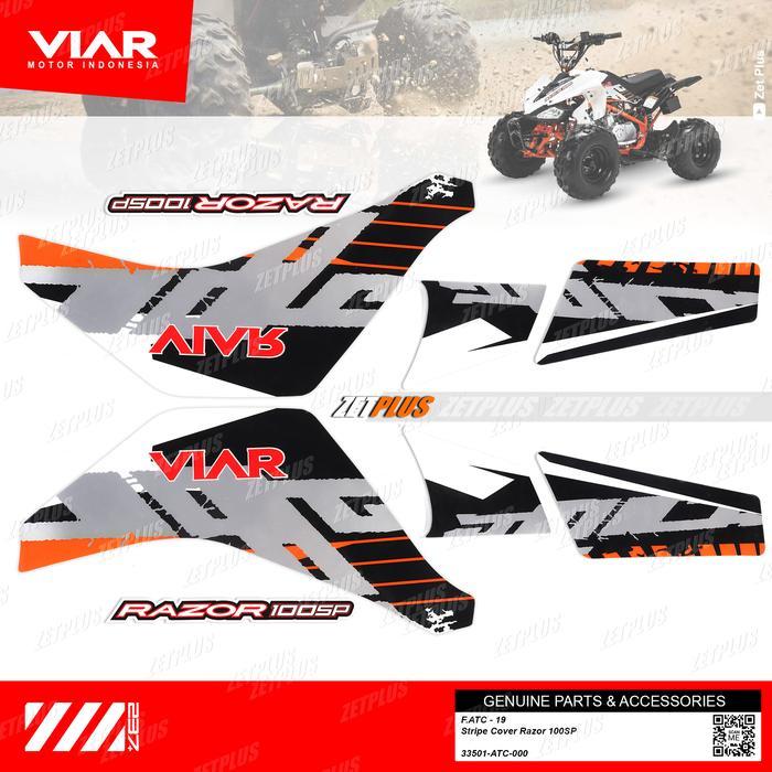 PRODUK STRIPE COVER ATV RAZOR 100SP /stiker decal body viar