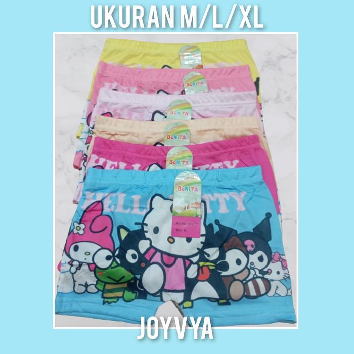 (NYAMAN) MMN CELANA DALAM BOXER ANAK PEREMPUAN BONITA KARAKTER BAHAN ADEM BAHAN LEMBUT BREATHABLE