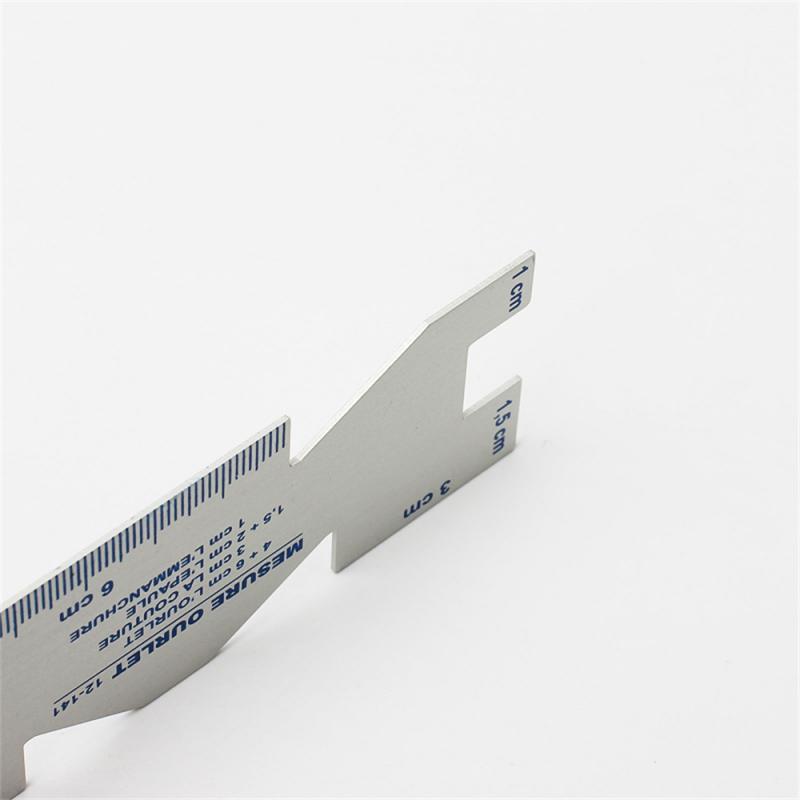 Precision Seam Measuring Gauge Metal Quilting Ruler Template Sewing Ruler For DIY Sewing Quilting Cr