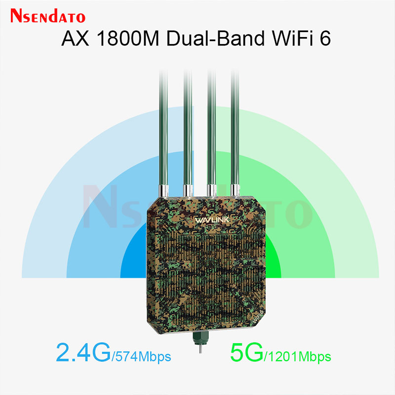 Wavlink Ax1800 Wifi 6 Outdoor Access Point Dual Band 2.4G/5G Wifi Signal Booster Mesh Router