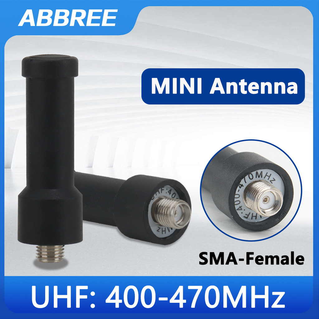 Abbree Stubby Antenna Sma-Female Uhf 400-470Mhz Replacement Mini Antenna For Baofeng Bf 888S Uv 5R