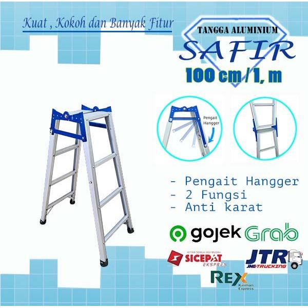 Tangga Lipat Aluminium Safir - ukuran 100 cm