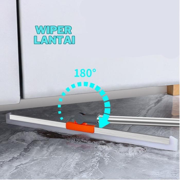 Wiper Lantai Alat Pel Serok Air Hujan Kamar Mandi Pendorong Banjir / Alat Pel Portable Dorongan /