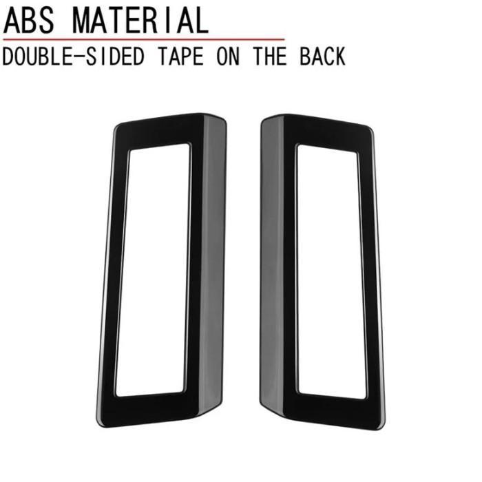 For Toyota Alphard Vellfire 40 Series 2023+ Gloss Black Car Middle Row Air Outlet Trim Frame Car