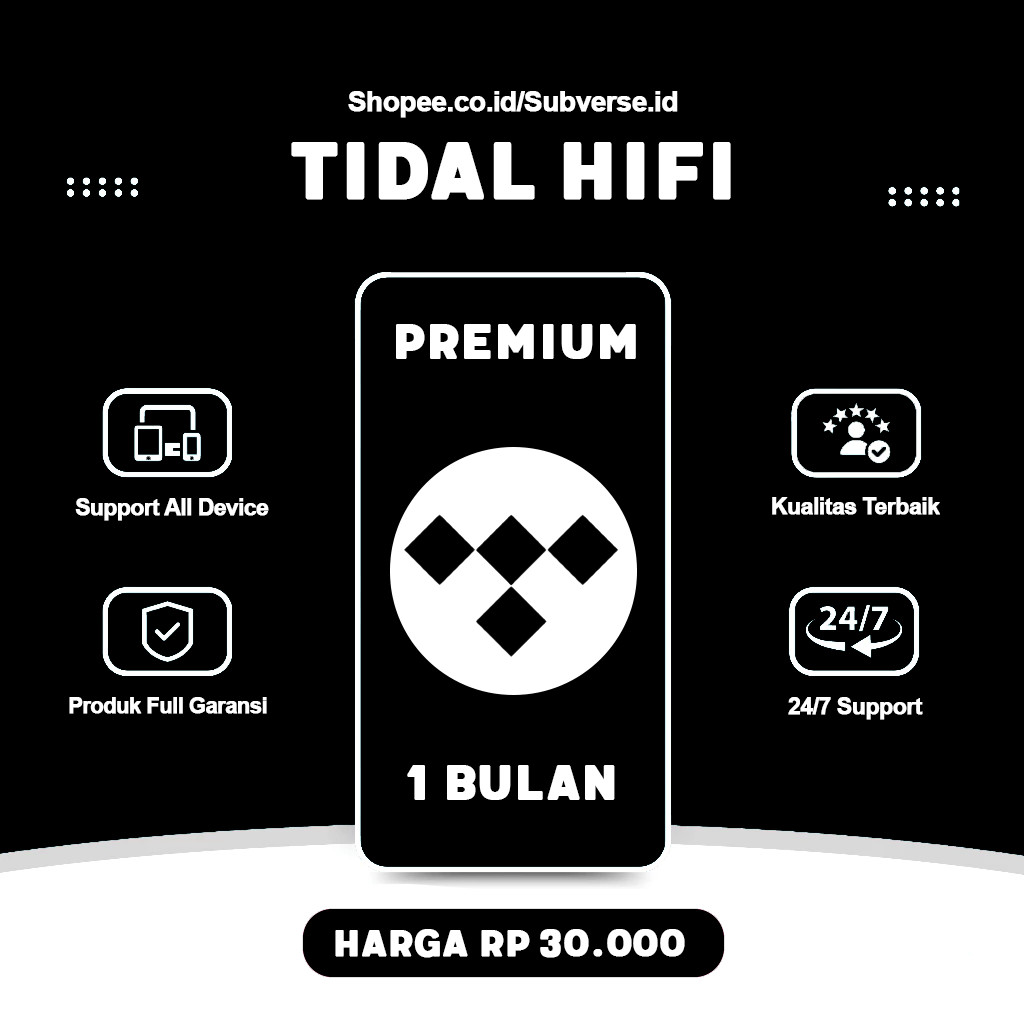 Tidal HiFi Plus Premium 1 Tahun