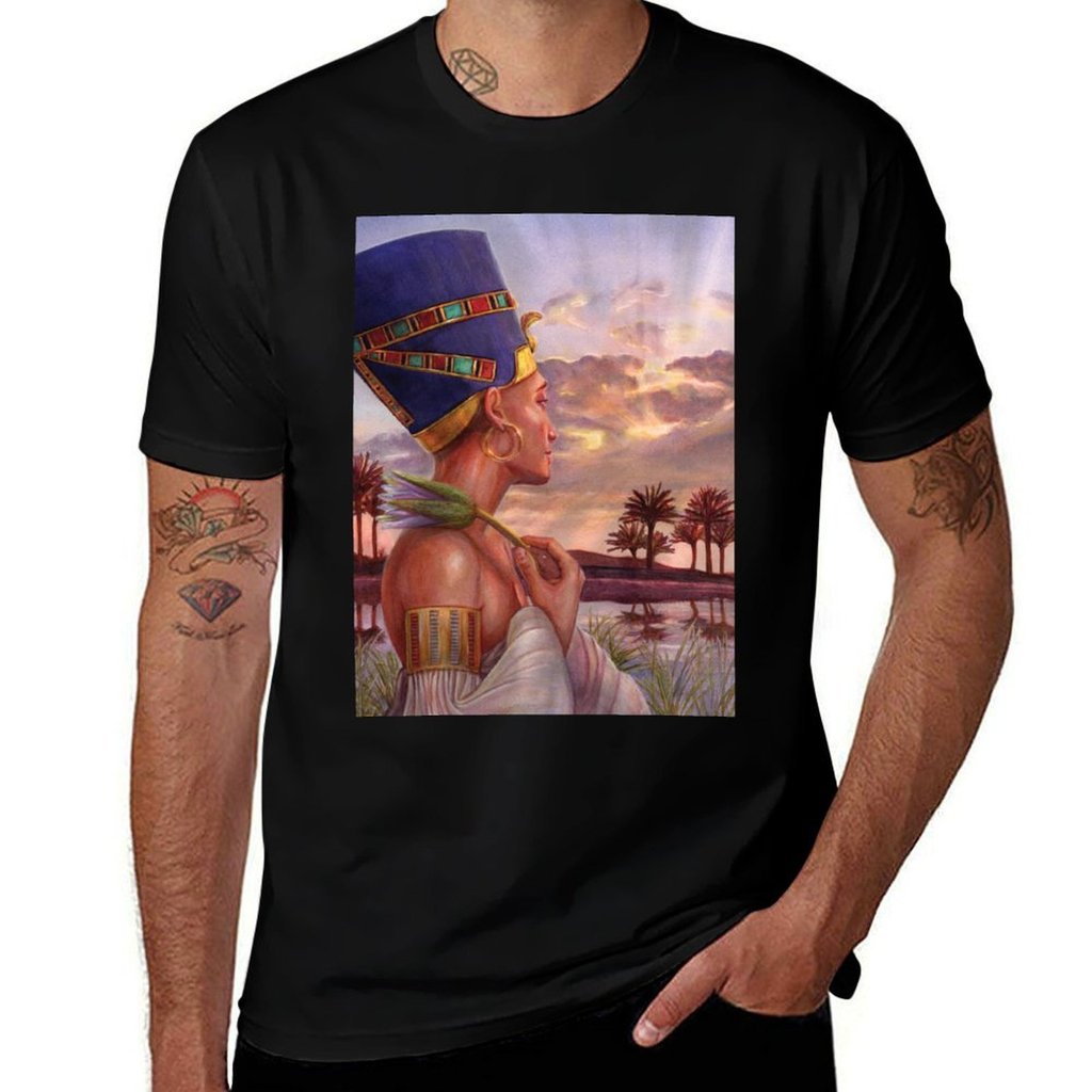Nefertiti T-Shirt cotton t shirts man 100% t shirt for man T-Shirt