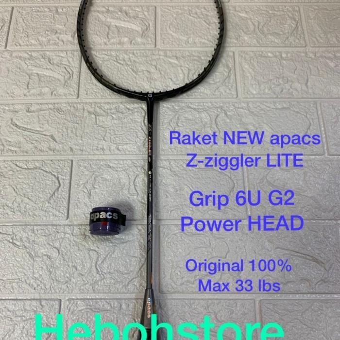 Raket badminton APACS NEW Z -ZIGGLER LITE 6UG2 max 33 lBS ORIGINAL