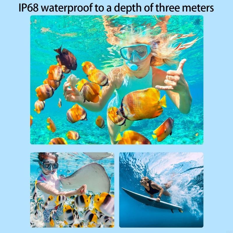 95Af Waterproof Digital Camera 2.8In 48Mp Photo Resolution 3.0M Depth Lightweight Travel Camera For