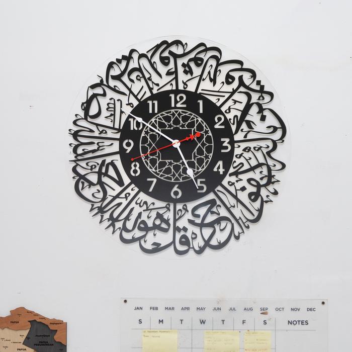 IFY (IMPORT) JAM DINDING KALIGRAFI ACRYLIC/HIASAN JAM DINDING/ HIASAN JAM MINIMALIS TERMURAH