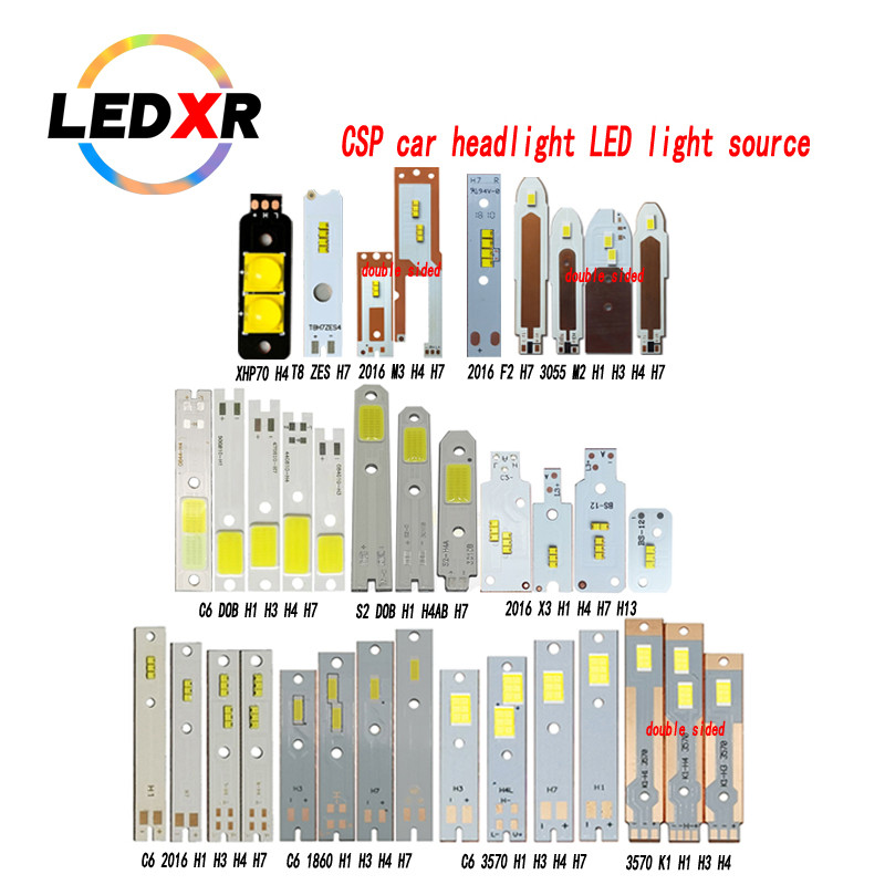 LED car headlight C6 H7 H4 far and near one 2016 lamp beads 1860 LED3570 double-sided copper