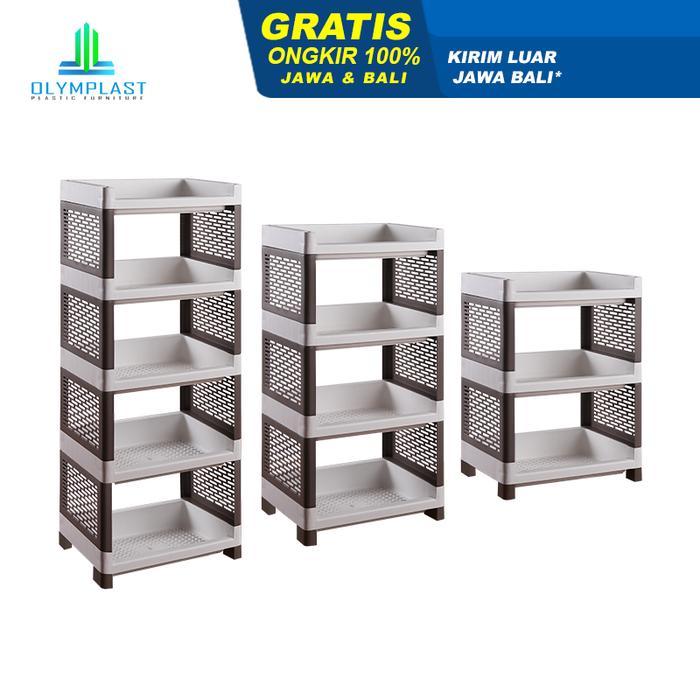 Olymplast Rak Susun Plastik / Rak Buku / Rak Serbaguna - Rso