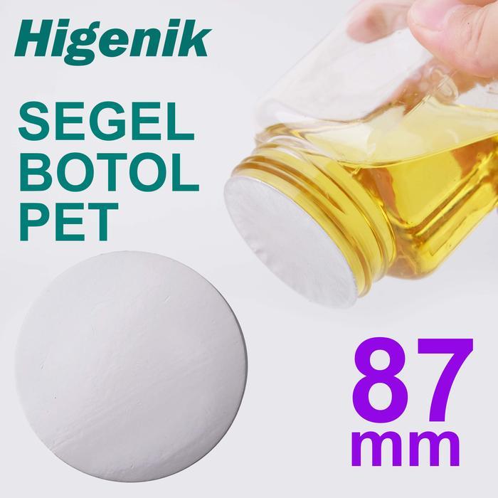 Seal Induksi PET 87 mm - Segel Alumunium Foil Botol Toples Plastik