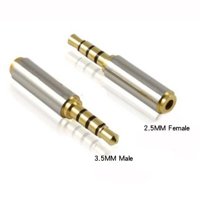 3.5mm to 2.5mm / 2.5 mm to 3.5 mm Adapter Male to Female Stereo Audio Headphone Phone Jack