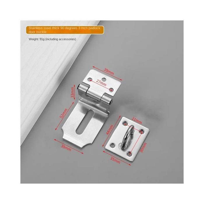 New Overval Gembok Plat Siku Gembok Kunci Kait Overval Hasp Lock