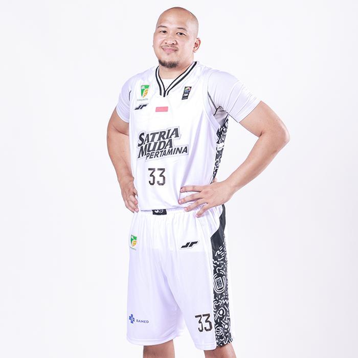 Juaraga Satria Muda Pertamina Jersey Sport Basket - Match Away 2024 - Putih