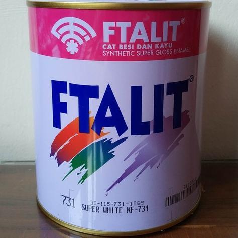 Cat besi Dan kayu Ftalit 1KG super white (731)
