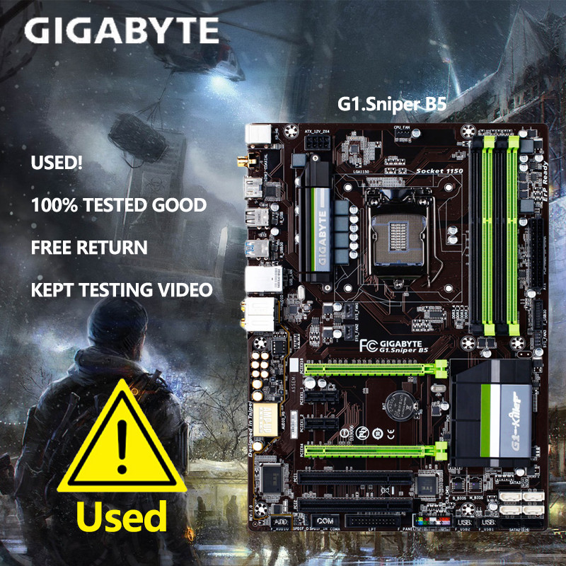 GIGABYTE G1 Gaming G1.Sniper B5 LGA 1150 Intel B85 HDMI SATA 6Gb/s USB 3.0 ATX Intel Motherboard