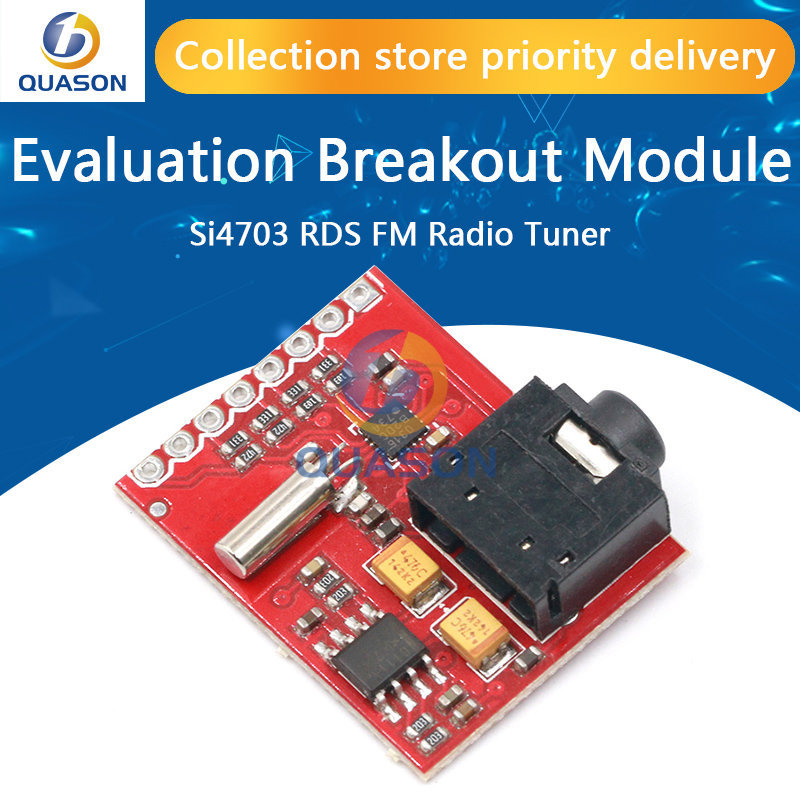 Si4703 Rds Fm Radio Tuner Evaluation Breakout Module For Arduino Avr Pic Arm Radio Data Service