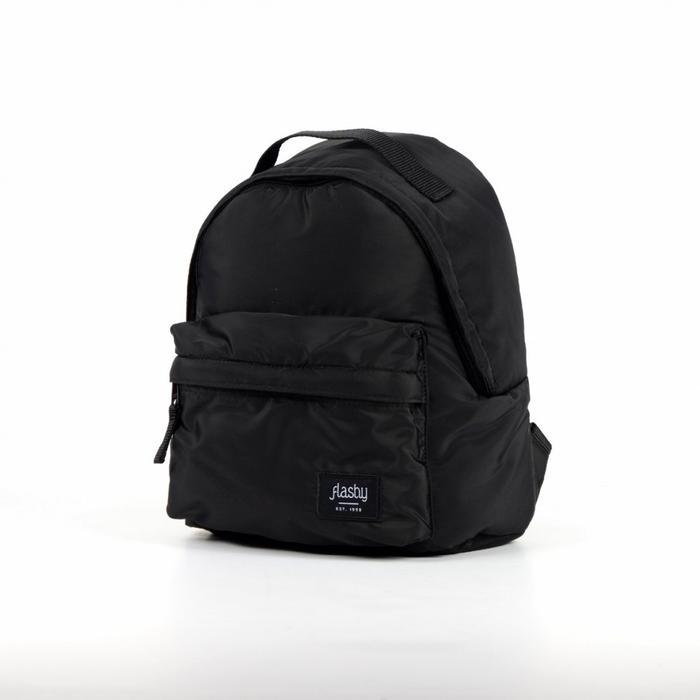 Flashy Tas Ransel Mini Wanita Moisekean Six Hitam