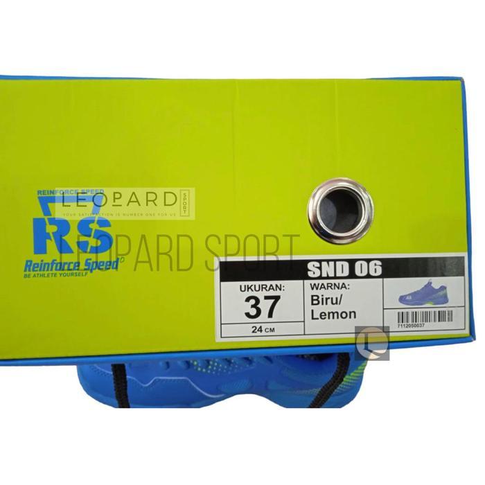 Terlaris Sepatu Badminton Rs Snd 06 Biru Lemon / Sepatu Rs