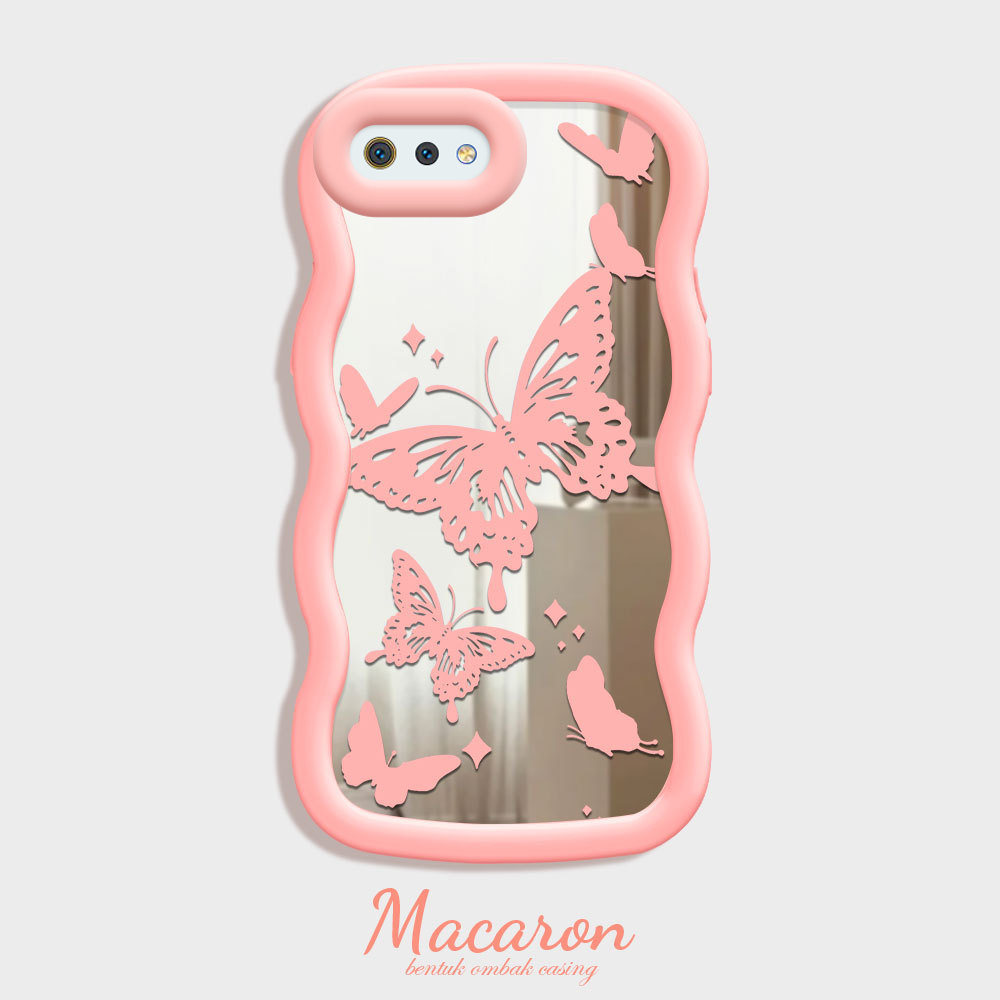 Casing Hp Untuk OPPO A1K Mirror Phone Warna Case Mode Kesing Kupu MKL 4099 JZ