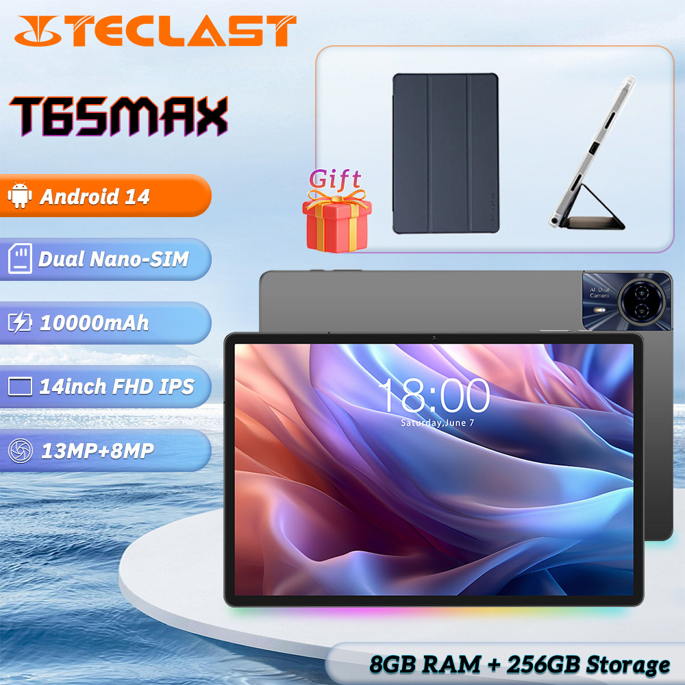 Teclast T65 Tablet Helio G99 /13 Inch 1920X1200 I/8Gb Ram/256Gb Rom/Android 14