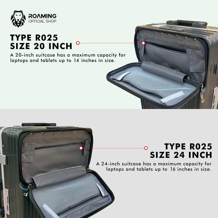 sc1t- Roaming Koper Laptop/Tab Size Kabin & Bagasi 20-24 Inch R025