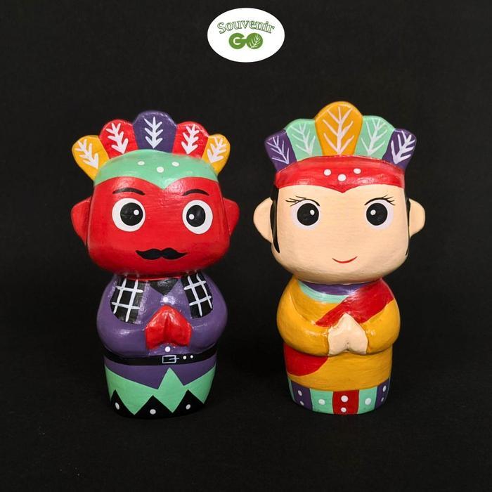 Boneka Kayu Ondel-Ondel Jakarta Retro