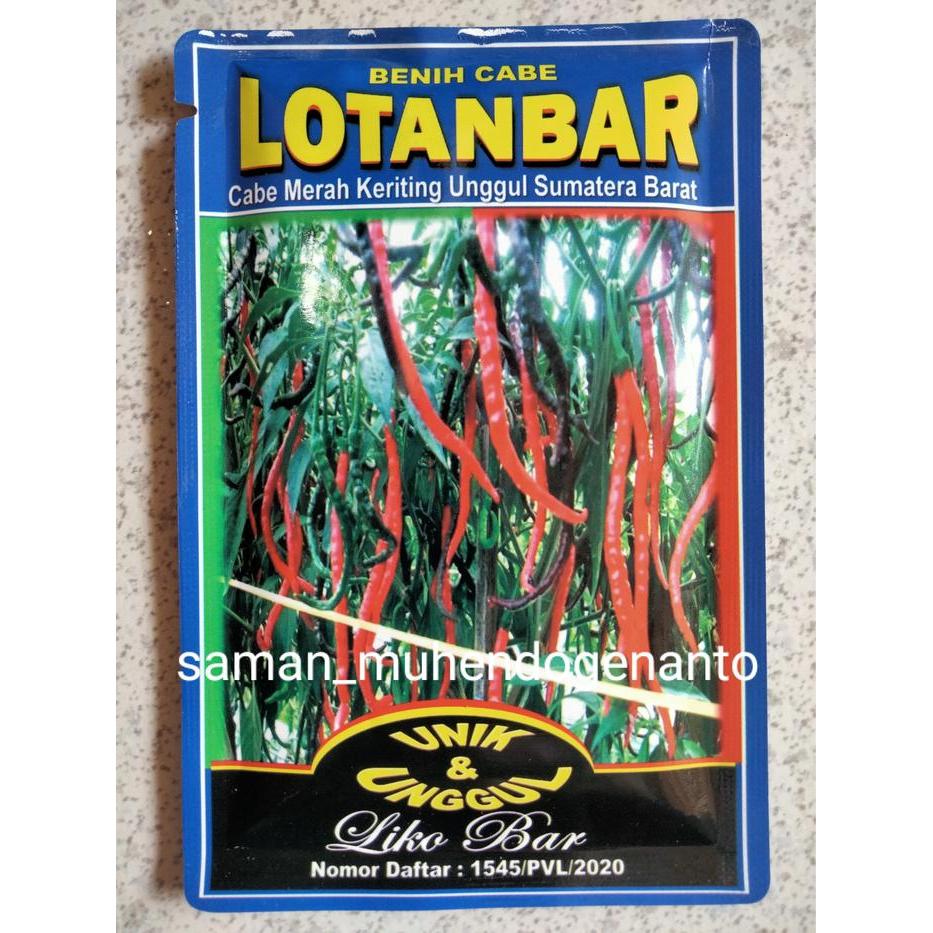 Benih Cabe Merah Keriting Lotanbar 10 Gram - Bibit Cabe Lotanbar - Cmk Lotanbar - Cabai Rotanbar