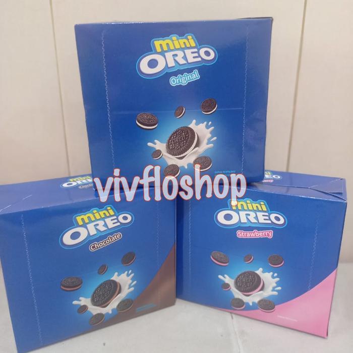 BIGSALE (FYP) GROSIR & ECERAN BISKUIT OREO MINI ORIGINAL & CHOCOLATE BOX (10 X 23 GR HARGA