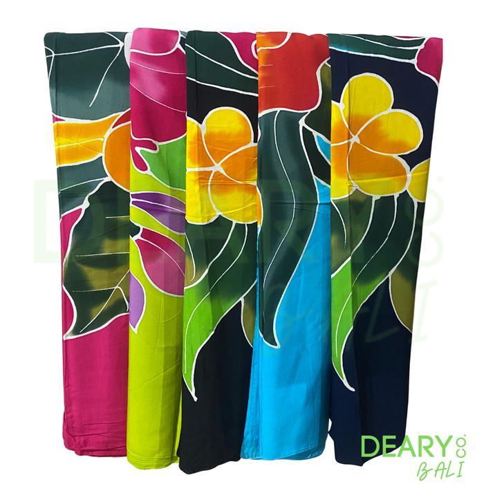 Kain Pantai Bali Jumbo 2 Meter Batik Lukis Bahan Rayon Premium Tebal DEARY CO BALI
