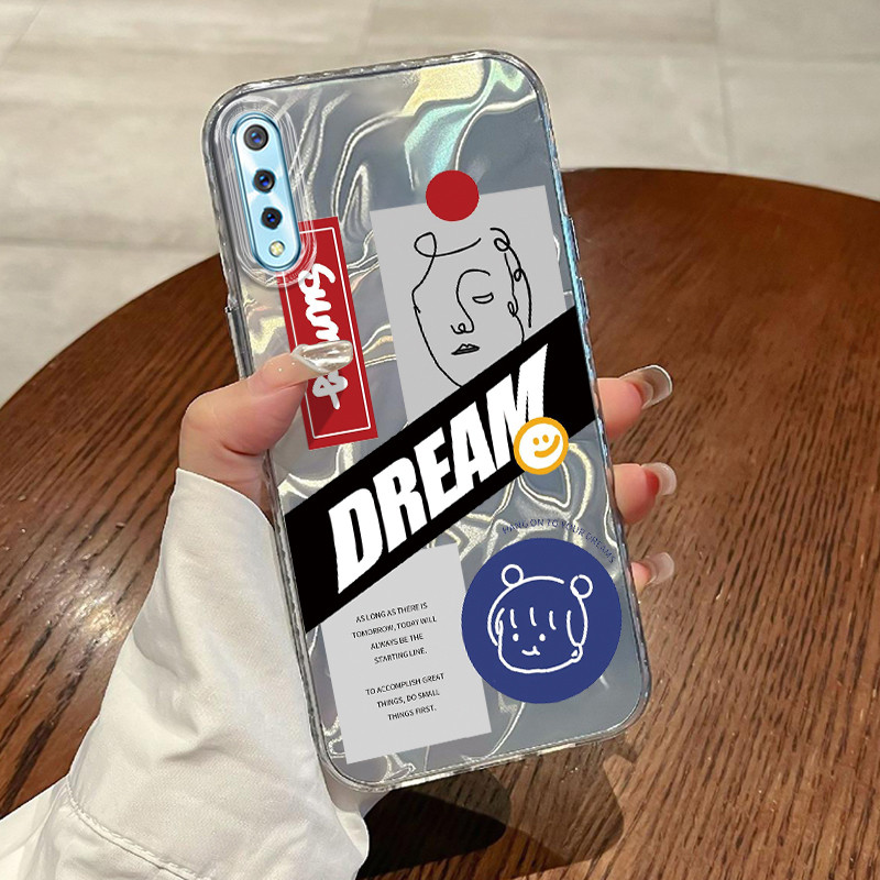 Casing Hp VIVO S1 VIVO S1 Pro Case Casing Pola Graffiti Kreatif HP Kasing Kasus ponsel transparan me