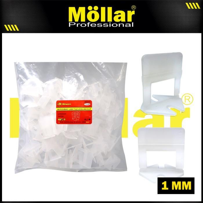 BISON CLIP ALAT PERATA KERAMIK NAT SPACER LASH TILE LEVELING