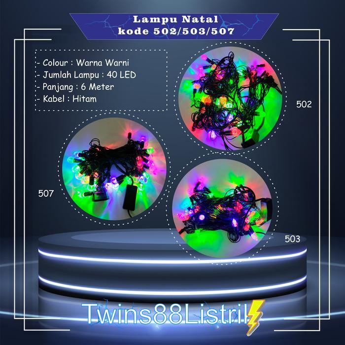 LAMPU HIAS/NATAL /Lampu Warna Warni