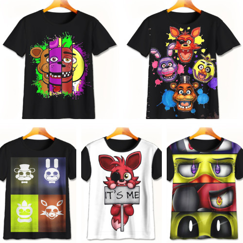 Kaos FNAF 3D Keren | Kaos Game FNAF | Baju FNAF Murah Untuk Anak Umur 1-12 Tahun - Smiley Area