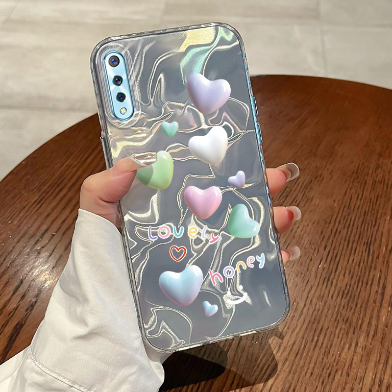 Casing Hp VIVO S1 VIVO S1 Pro Case Casing Pola Cinta berwarna HP Kasing Kasus ponsel transparan mewa