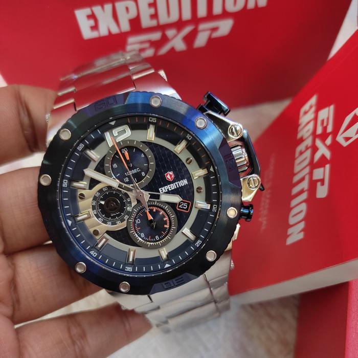 Jam Tangan PRIA ORIGINAL EXPEDITION EXP E 6751 M All Stainless