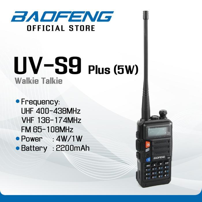 BAOFENG UV-S9 Plus (5W) Walkie Talkie HT - Baofeng Indonesia