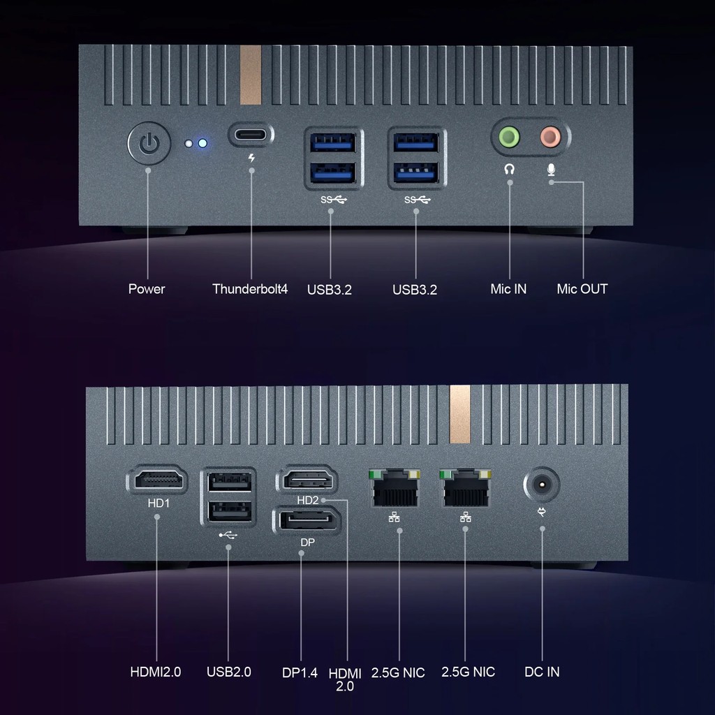 Chatreey It12 Mini Pc Intel Core I7 1270P I9 13900H Gaming Desktop